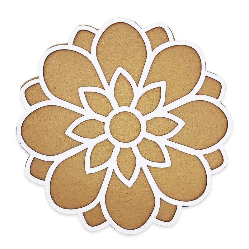 Ascension Portable Rangoli (11 inches) Stencil for Decor DIY Craft Reusable Templates for Floor Table Just Fill with Rangoli Atta or Grains for Navratri Pongal Pooja Mandir Rangoli Mats for Decoration(Design 3) - Image 3