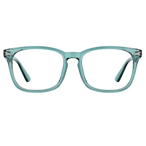 TIJN Blue Light Blocking Glasses for Women Men Clear Frame Square Nerd Eyeglasses Anti Blue Ray Computer Screen Glasses - Image 1