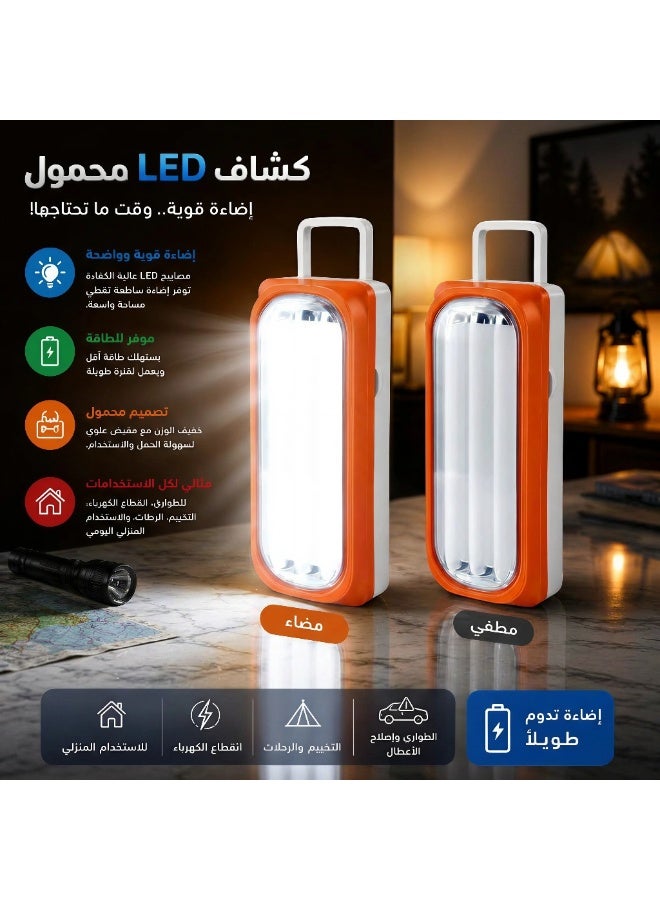 Rechargeable Portable LED Emergency Light Multi-Purpose Lantern for Home, Camping, and Power Outages - Image 3