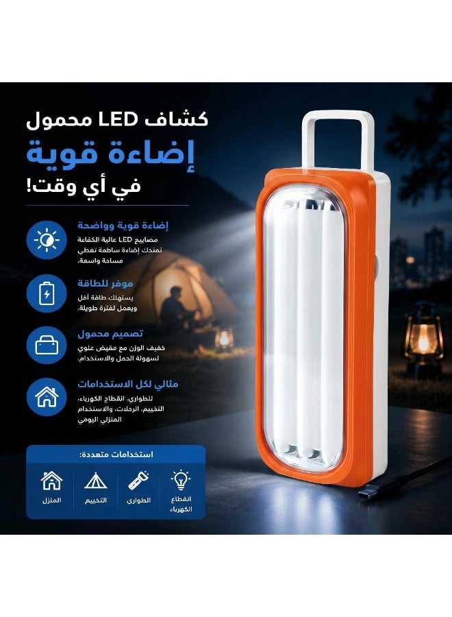 Rechargeable Portable LED Emergency Light Multi-Purpose Lantern for Home, Camping, and Power Outages - Image 2