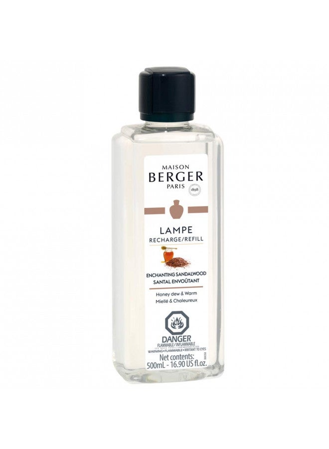 Maison Berger خشب الصندل الساحر - عبوة إعادة تعبئة عطر لامب بيرجر لموزع العطور المنزلية - 16.9 أونصة سائلة - 500 مل - Image 1