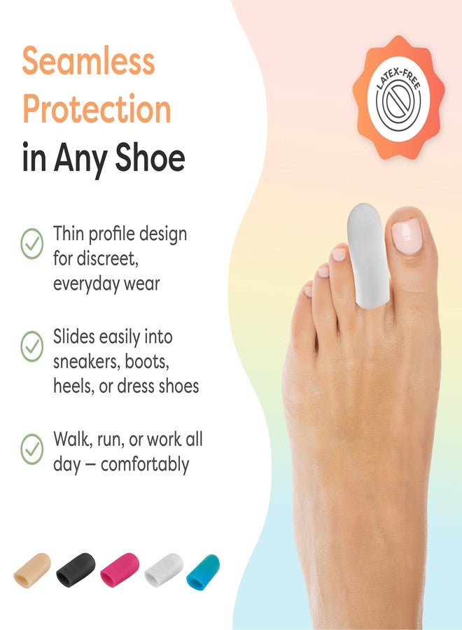 ZenToes Gel Toe Cap and Protector - Pack of 6 Protect Ingrown Toenails, Blisters, Missing Toenails - Image 3