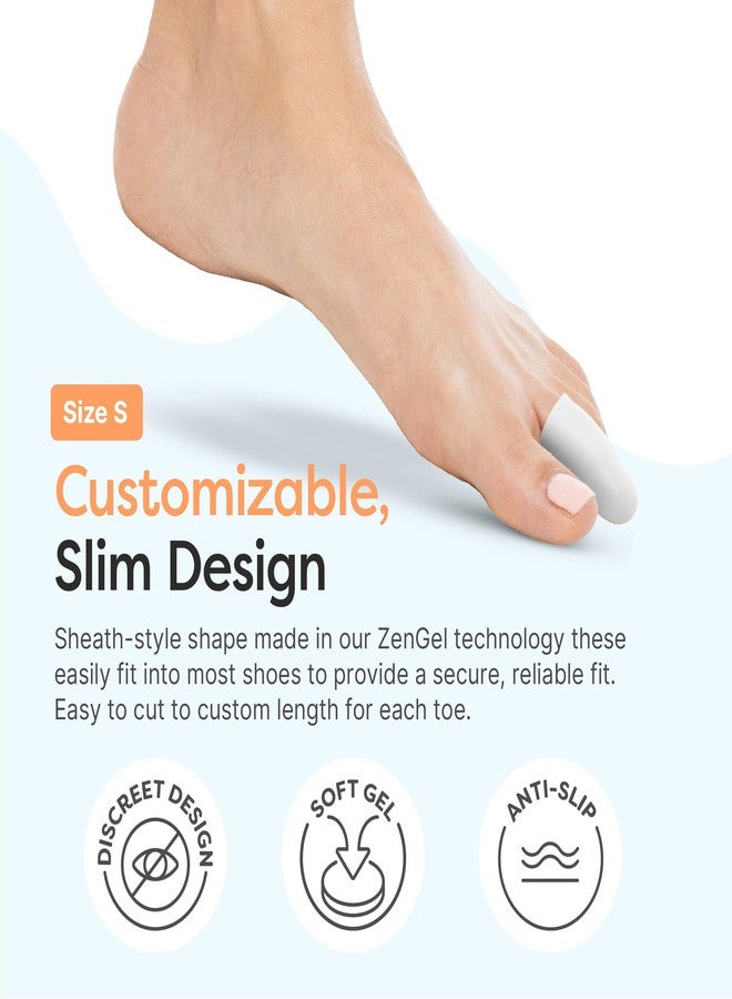ZenToes Gel Toe Cap and Protector - Pack of 6 Protect Ingrown Toenails, Blisters, Missing Toenails - Image 2