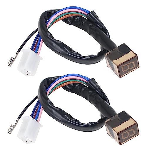 Amavoler Speedometer Indicator Motorcycle Led Digital Gear Indicator Display Shift Lever Sensor Universal Aftermarket Parts 2Pcs - Image 1
