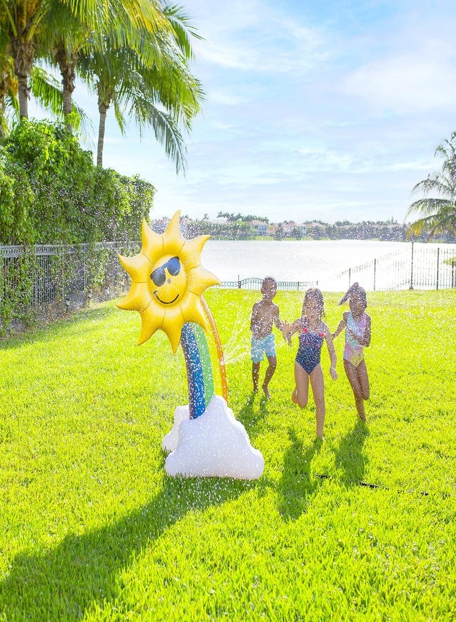 PoolCandy Inflatable Rainbow - Five Foot Tall Giant Sun Shower Sprinkler - Summer Fun All Ages. - Image 2
