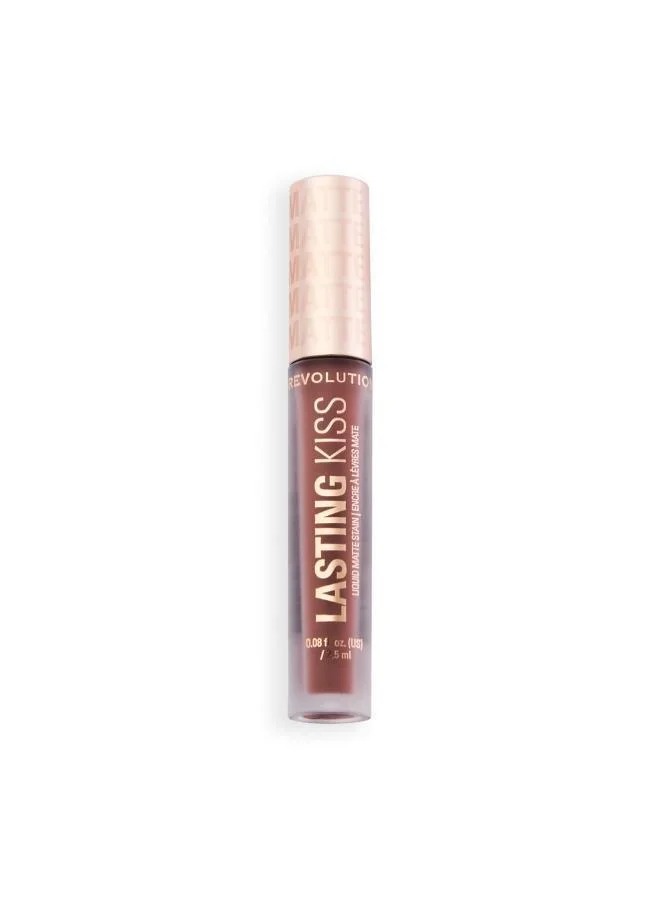 Revolution Lasting Kiss Liquid Lipstick Spiced Brown
