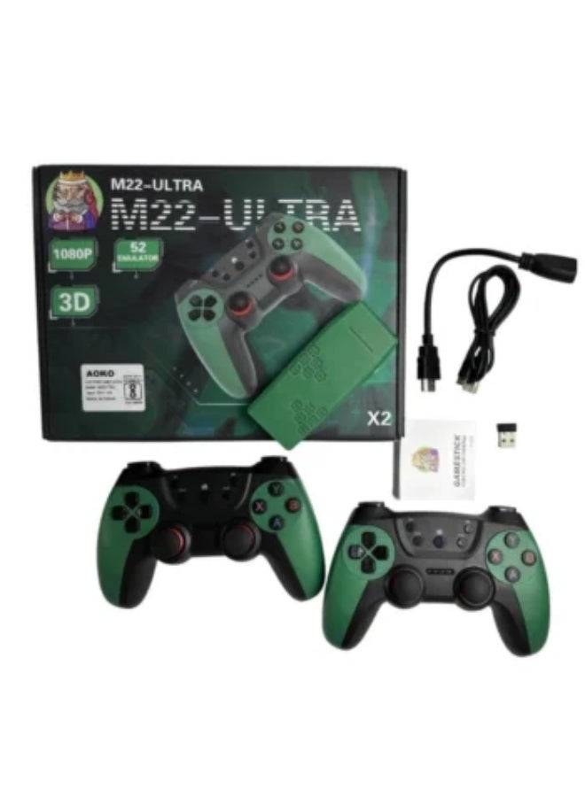 ELTRAZONE M22 Ultra Retro Game Console with 30000+ Built-In Games, Wireless Controllers, Portable Classic Gaming Console, HD TV Game Stick, Plug & Play Video Game System for Home Entertainment - Image 1