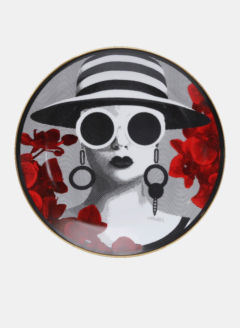 Baci milano PLATE PORCELAIN MRS. WHITE - DIAM. 24 CM - Image 1