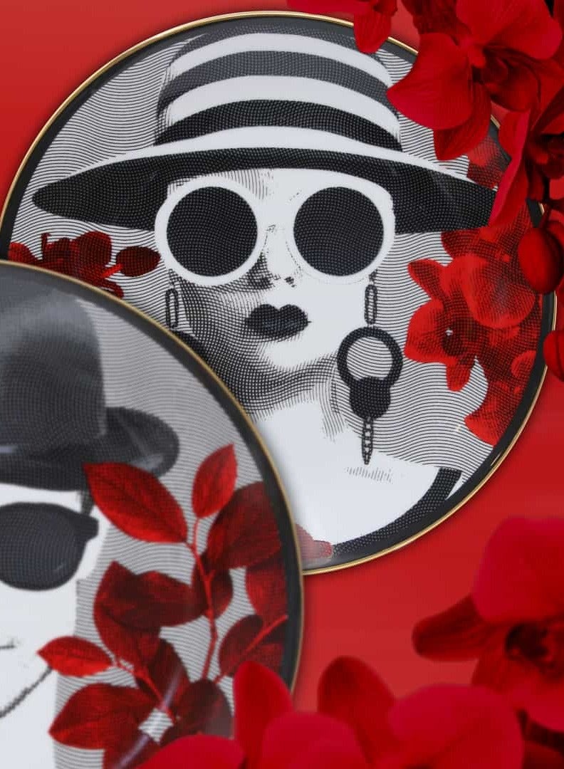 Baci milano PLATE PORCELAIN MRS. WHITE - DIAM. 24 CM - Image 2