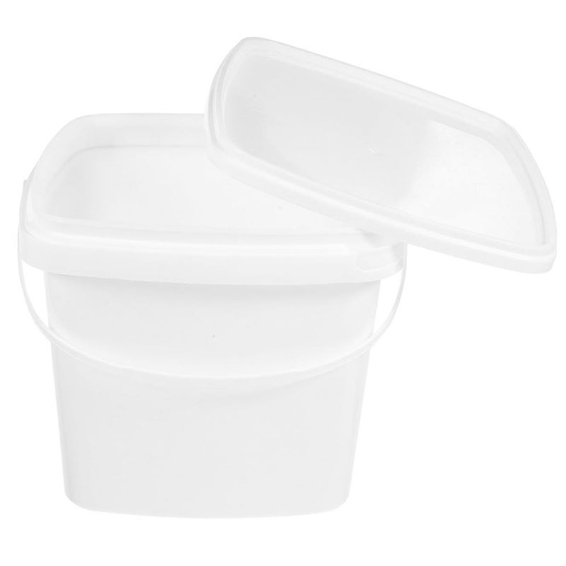 Thickened 2L Square Plastic Water Bucket with Handle and Lid for Farm Gardening Cleaning - Image 2