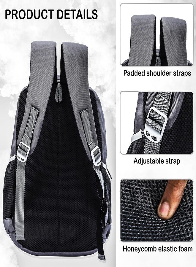 SNOWMAN Bag for Regular Use Stylish Polyester Bagpack for Office and Collage Use Comfortable and Stylish Grey Bag - Image 5