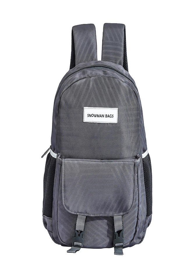 SNOWMAN Bag for Regular Use Stylish Polyester Bagpack for Office and Collage Use Comfortable and Stylish Grey Bag - Image 1