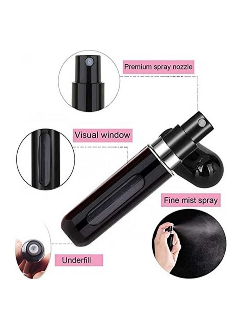 رولستيمي 3 قطعة رذاذ زجاجة مجموعة-المحمولة البسيطة إعادة الملء عطر البخاخة زجاجة 5 مللي - Image 2