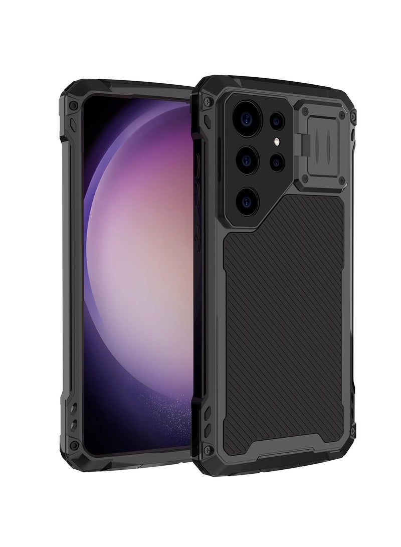 عام غطاء معدني لهواتف S24 Ultra/S23 Ultra مع تقنية MagSafe [حماية عسكرية عالية الجودة لمسافة 10 أقدام] [حامل حلقة كاميرا مدمج] غطاء قوي. - Image 1