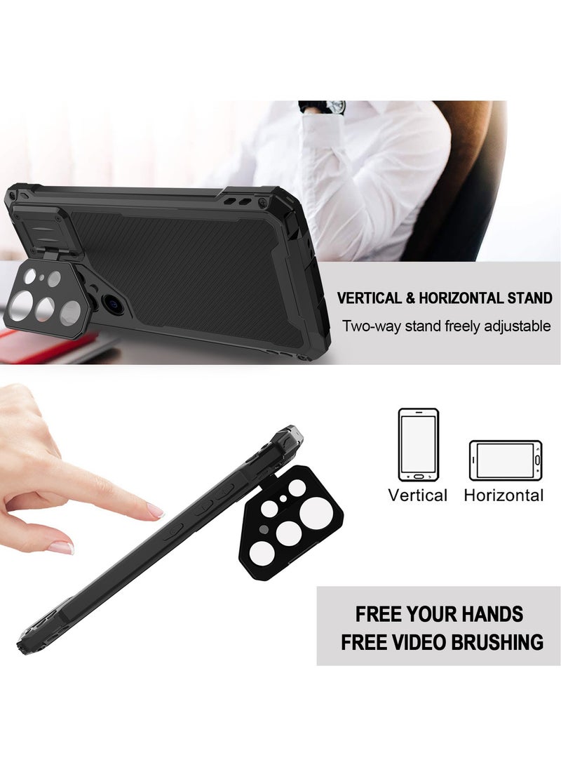 عام غطاء معدني لهواتف S24 Ultra/S23 Ultra مع تقنية MagSafe [حماية عسكرية عالية الجودة لمسافة 10 أقدام] [حامل حلقة كاميرا مدمج] غطاء قوي. - Image 5