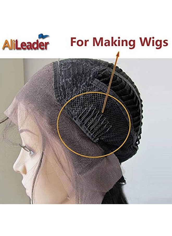 Wig Combs To Secure Wig 100 Pcs Wig Combs For Making Wigs 7Teeth Wig Clips Black Wig Combs Wig Clips To Secure Wig
