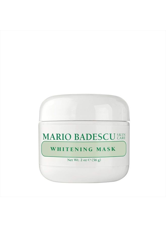 MARIO BADESCU Whitening Mask 2 Oz. - Illuminating Face Mask Skin Care for Brighter Skin Tone, Hydration, and Improved Discoloration - Facial Mask with Kojic Acid, Grapeseed Oil, Beeswax, and Vitamin E - Image 1