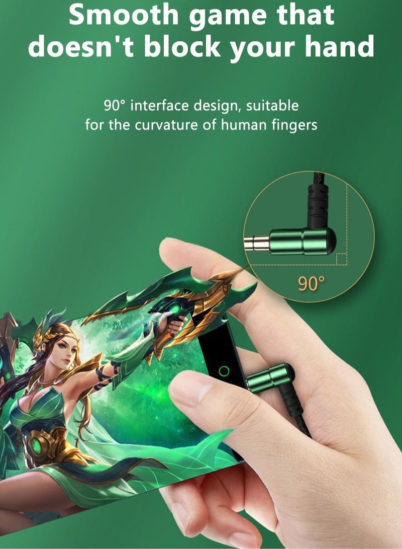 Wired Earbuds, 90 Degree Elbow Plug Headphones With Mic, Comfortable Super Bass Music Earphones, Waterproof In Ear Headsets For Gaming Music Running Workouts, (1pc, Black Type C)  - Image 4