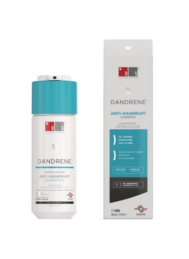 DS LABORATORIES - DS Laboratories Dandrene Anti Dandruff Shampoo - Exfoliating Shampoo for Dry Itchy Scalp, Dandruff Scalp Treatment, Seborrheic Dermatitis & Psoriasis - Image 1