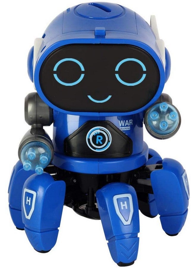 في جراسب روبوت VGRASSP Bot رائد في مجال الأضواء الملونة والموسيقى والحركة في جميع الاتجاهات، ألعاب روبوت راقصة للأولاد والبنات (أزرق) - Image 3