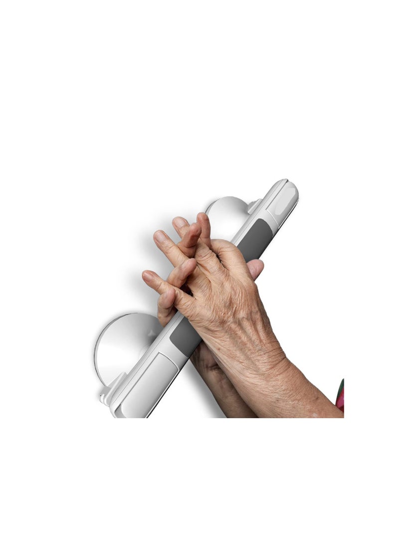 Generic 12-Inch Suction Cup Grab Bars for Bathtubs and Showers - Safety Bathroom Balance Assist Handle with Indicators for Elderly - 1 Pack Shower Handle for Enhanced Stability and Support  - Image 4