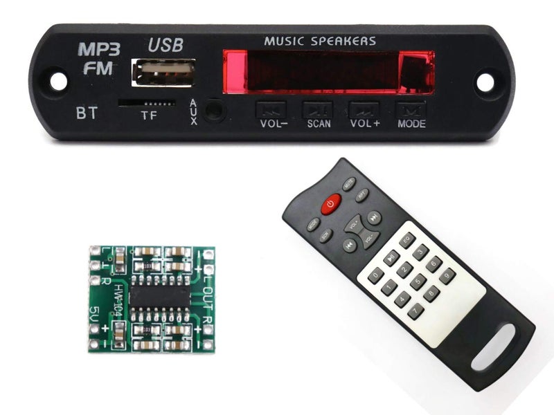 Electronicspices Electronic Spices Combo of Bluetooth FM USB AUX WITH PAM8403 (HW-104) 3+3 watts Power Amplifier Board (PAM8403 + BLUETOOTH) - Image 1