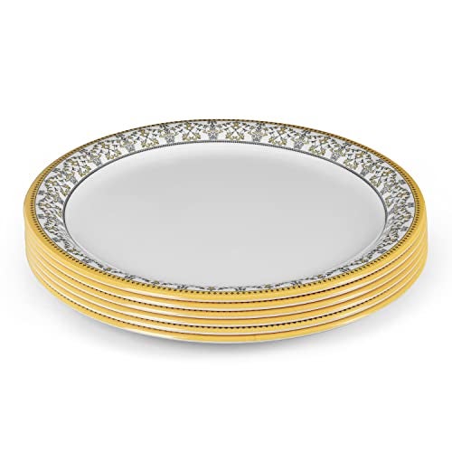 Superware | Pure Melamine | Small Plate Set – ForgetMeNot 7.5” (6 nos.) | Stain Free, Glazed Finish - Image 5