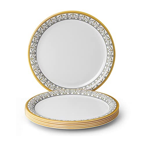 Superware | Pure Melamine | Small Plate Set – ForgetMeNot 7.5” (6 nos.) | Stain Free, Glazed Finish - Image 1