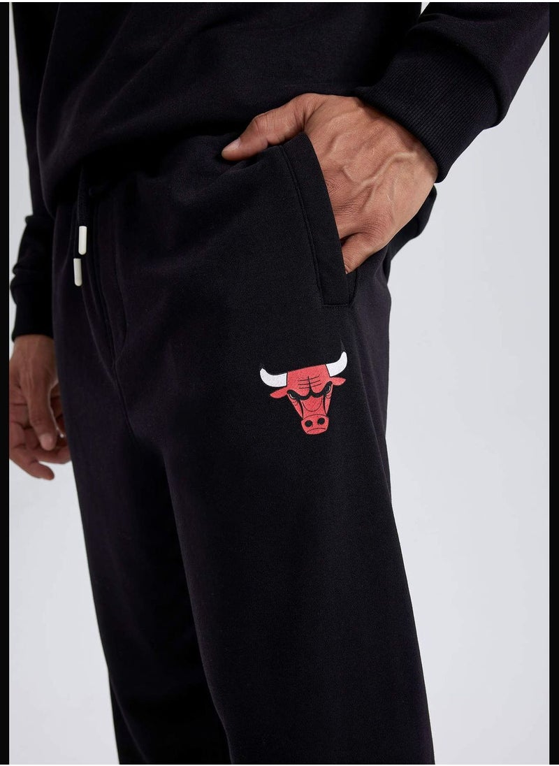 DeFacto - Man NBA Chicago Bulls Licenced Knitted Jogger - Image 1