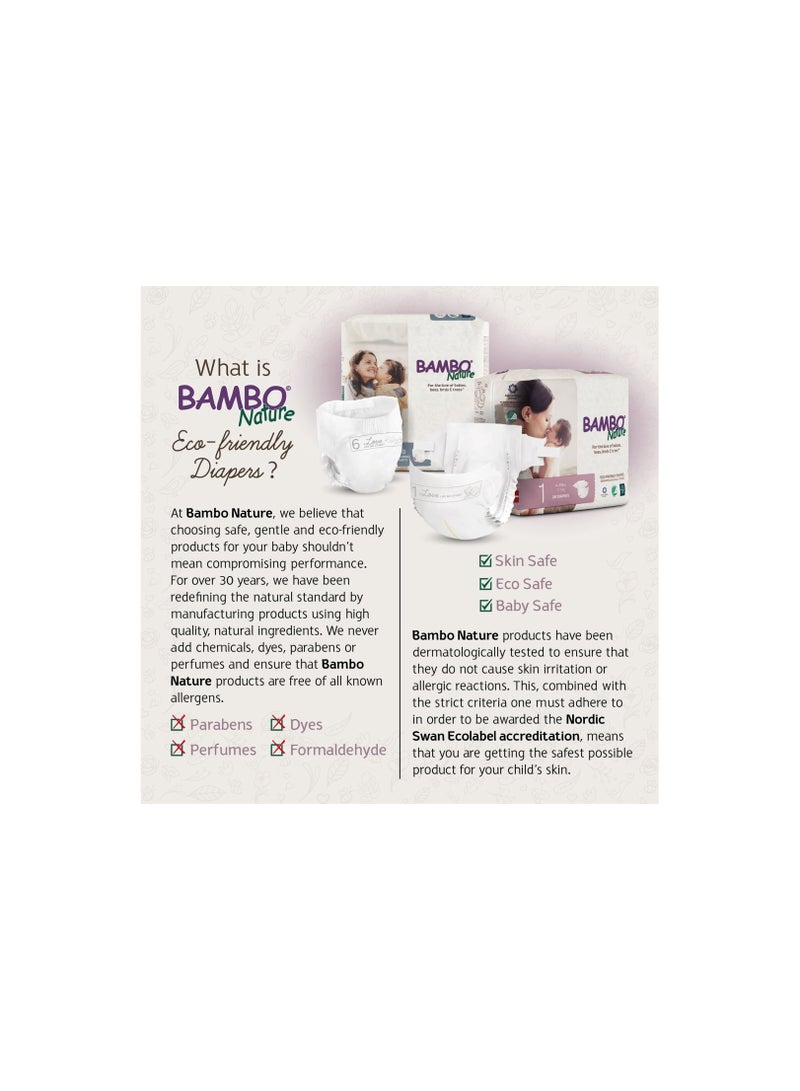 Bambo Nature Eco Friendly Diaper Size 4, 7-14 Kg, 54counts (27 x 2)
