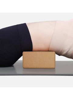 Ru syanl Eco-Friendly Yoga Blocks Non-Slip Supportive Odorless and Moisture-Proof Better Support Balance Stability Yoga Prop All Natural Cork Bricks for Yoga Pilates Stretching Meditation and Fitness  - Image 4
