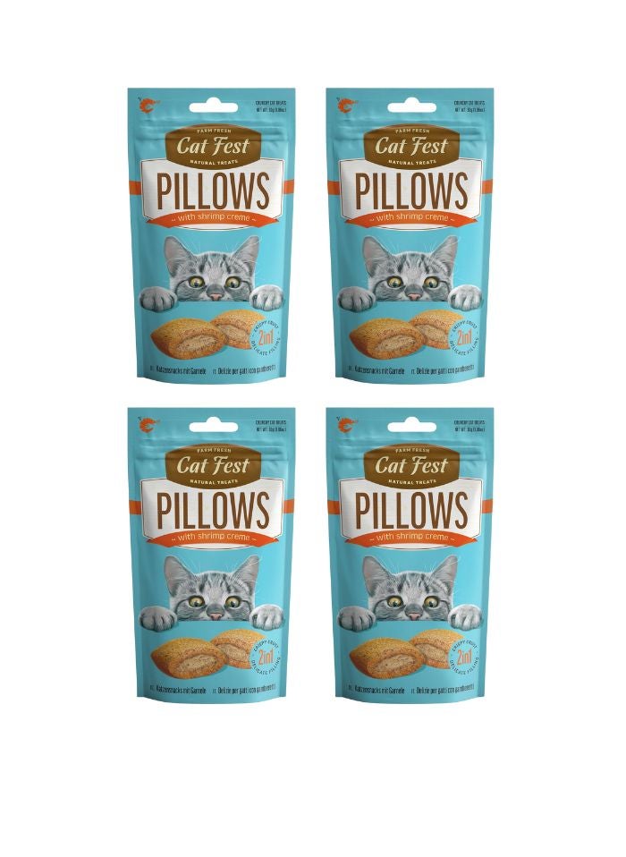 Cat Fest Pillows With Shrimp Cream 30g x 4pc