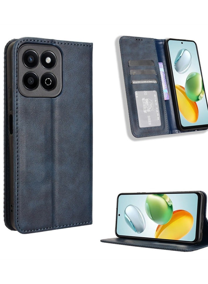 General Wallet Case Compatible with Honor X7c 4G Case, Leather Flip Folio Cover with Card Slots, Shockproof TPU Interior Magnetic Closure Stand Function Case  - Image 1