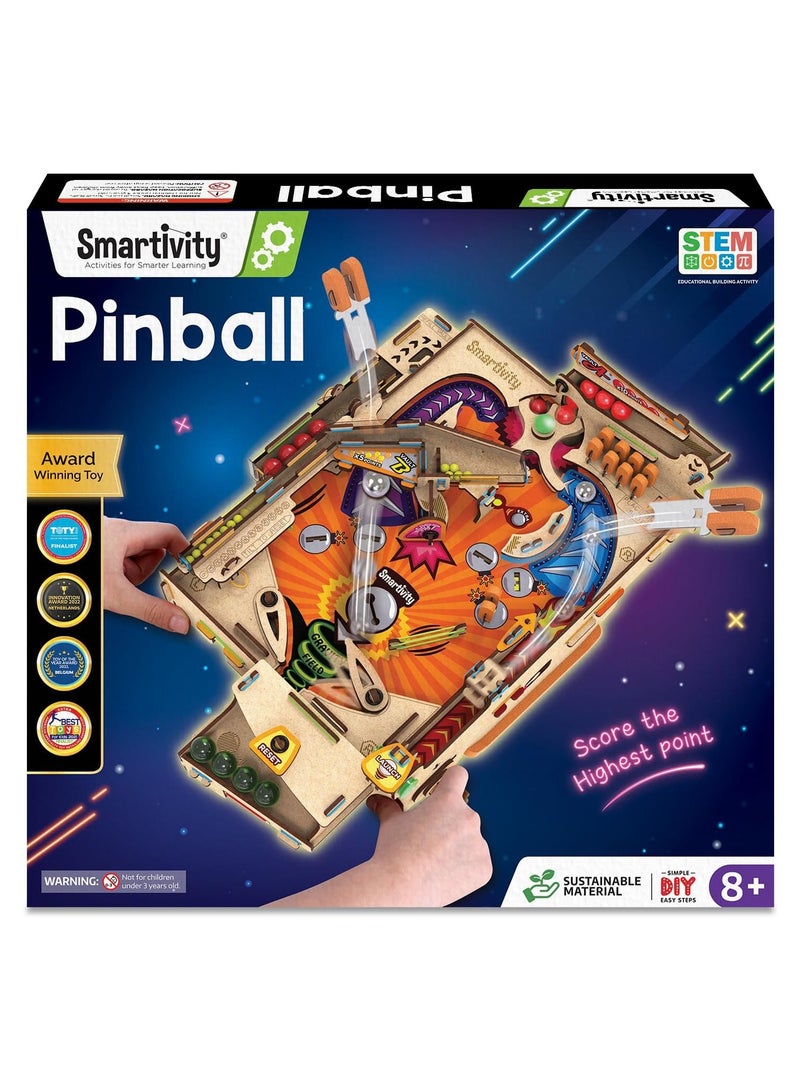 Smartivity iWorld Australia Pinball Machine Educational DIY Toy, Yellow, Multicolor - Image 1