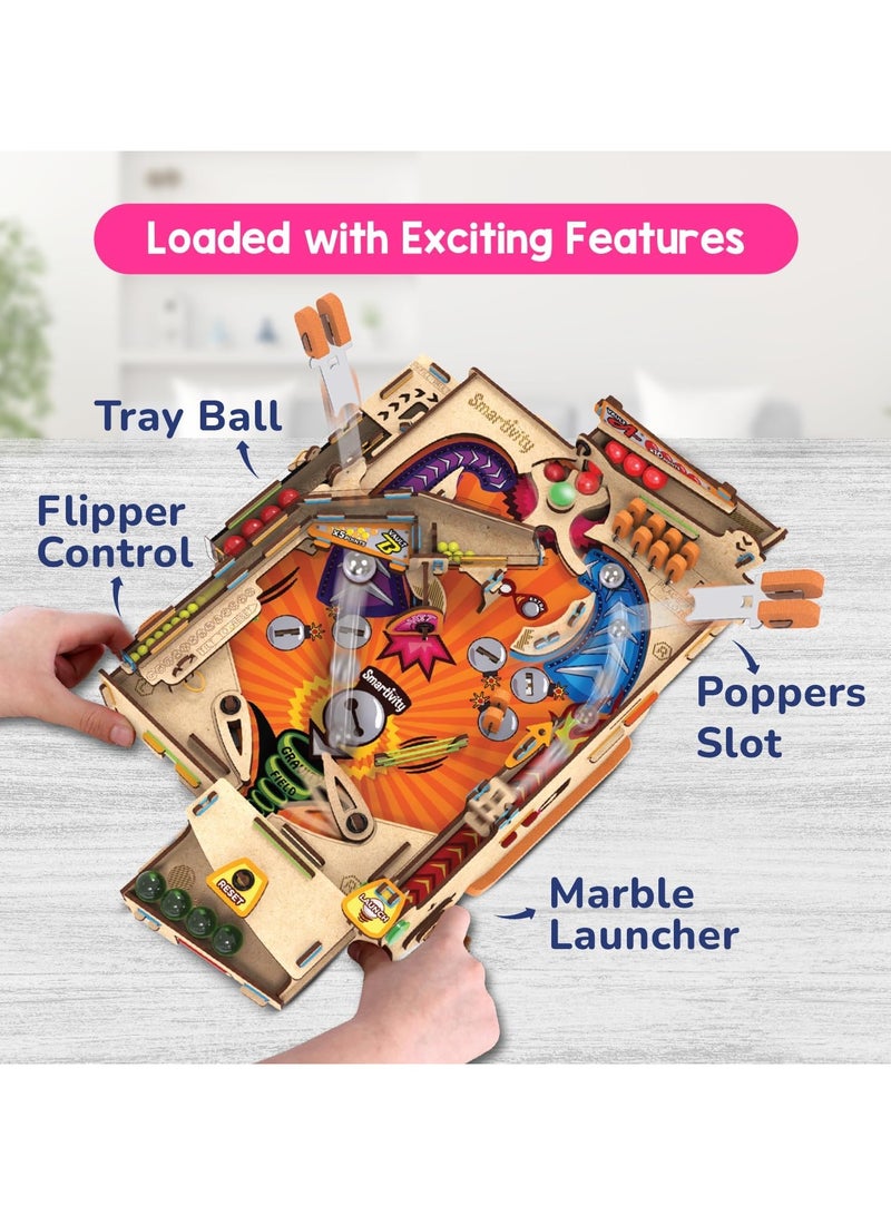 Smartivity iWorld Australia Pinball Machine Educational DIY Toy, Yellow, Multicolor - Image 4