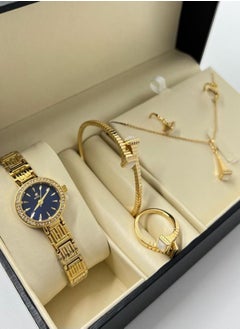Women's Rivoli Brand Set, Consisting of a Watch, bracelet, necklace and earring and Ring stainless steel