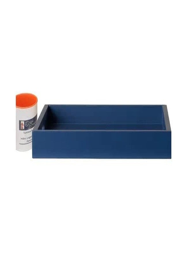 Onlineshoppee MDF Tea Serving Tray Blue - Image 1