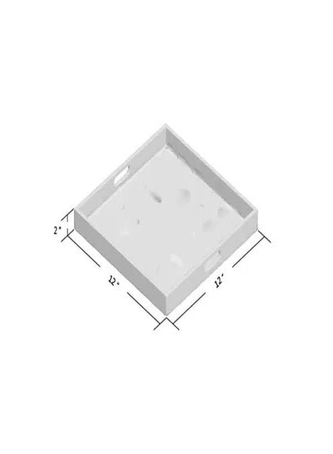 Onlineshoppee MDF Tea Serving Tray Blue - Image 2