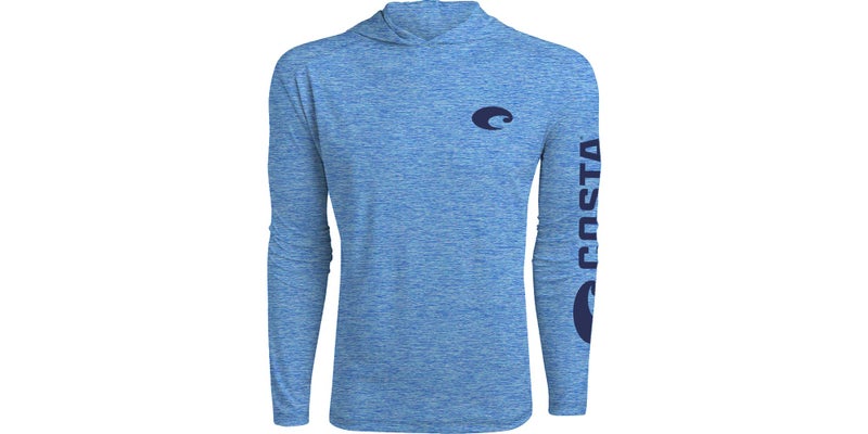 Costa Del Mar Men's Tech Performance Hood, Royal Blue Heather, XXL - Image 1