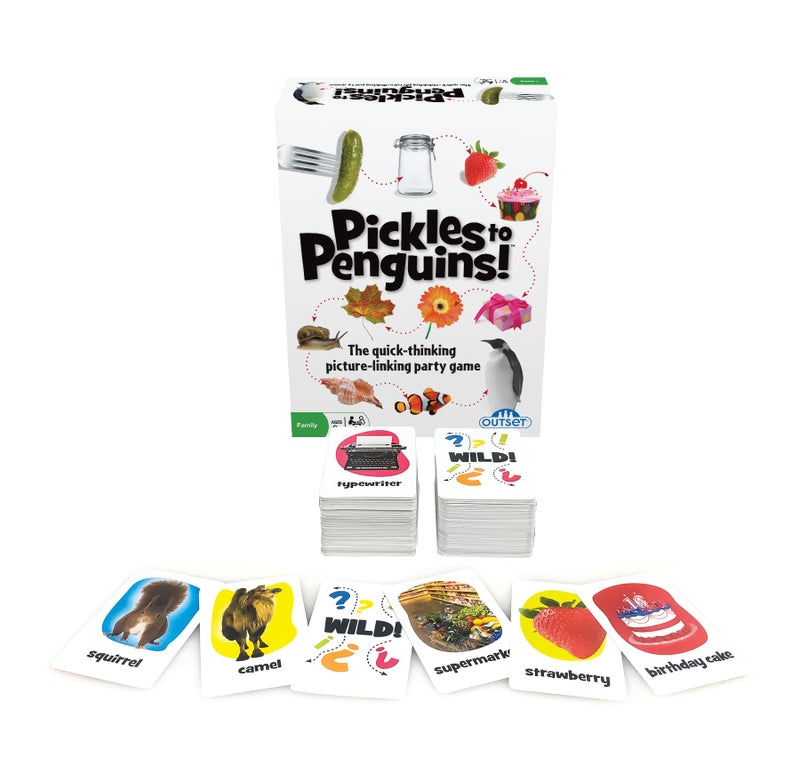 Outset Media Pickles to Penguins! The Quick-Thinking Picture-Linking Party Game - for 2 or More Players Ages 8 and up by Outset - Image 1