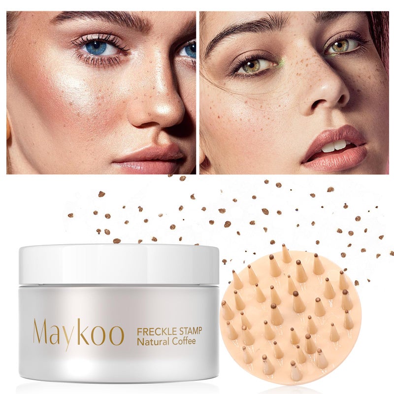 MAYKOO Freckle Pen Natural Like, Freckle Stamp Freckles Makeup, Fake Freckles Stamp Air Cushion, Magic Freckle, Natural Coffee, 15 g - Image 1