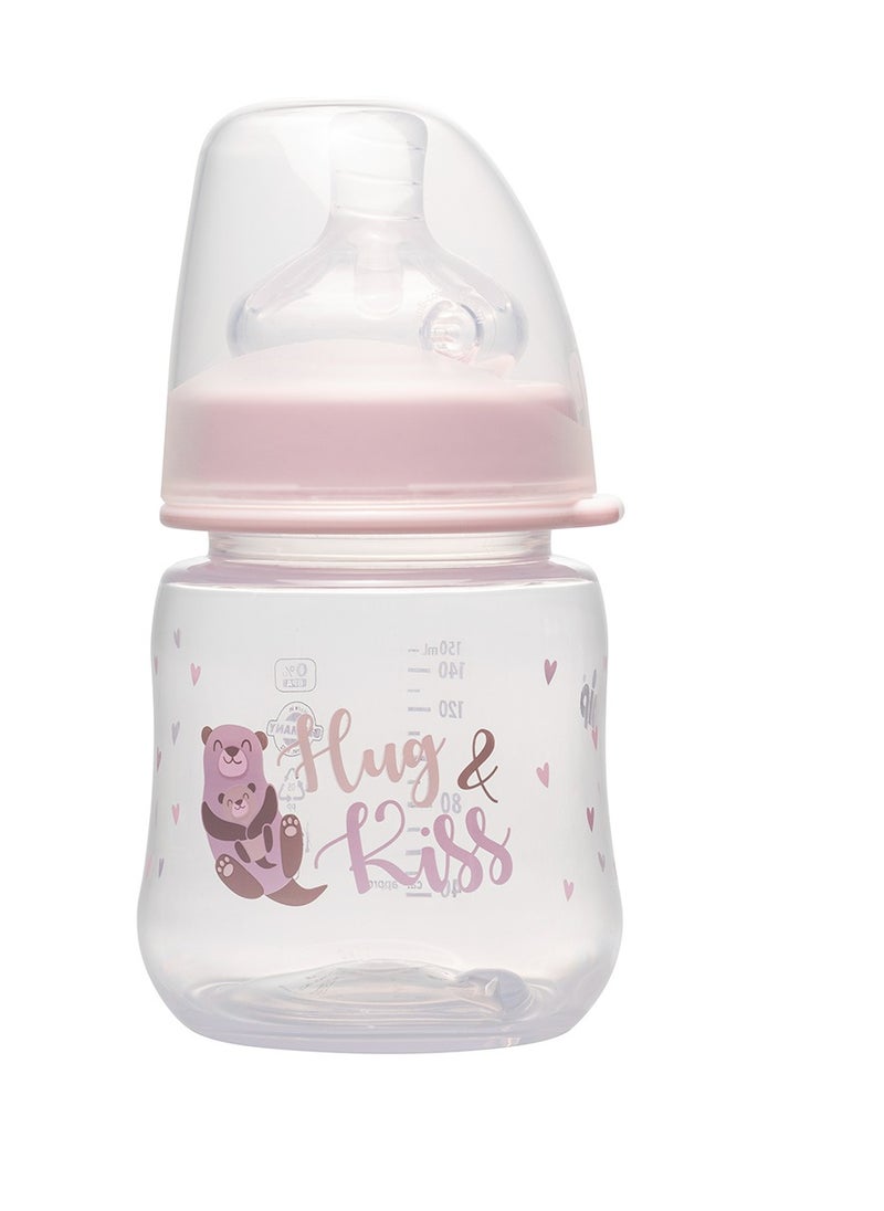 nip Nip Wide Neck PP Bottle / Round Teat-S / Silicone / Pink 150ml  - Image 2