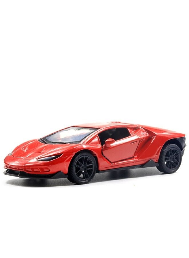 HALAMODO 1:36 Alloy Car Model , Pull-Back Toy Car , Model Car for Kids Boy Girl Gift , Collectible Display ,Red - Image 1
