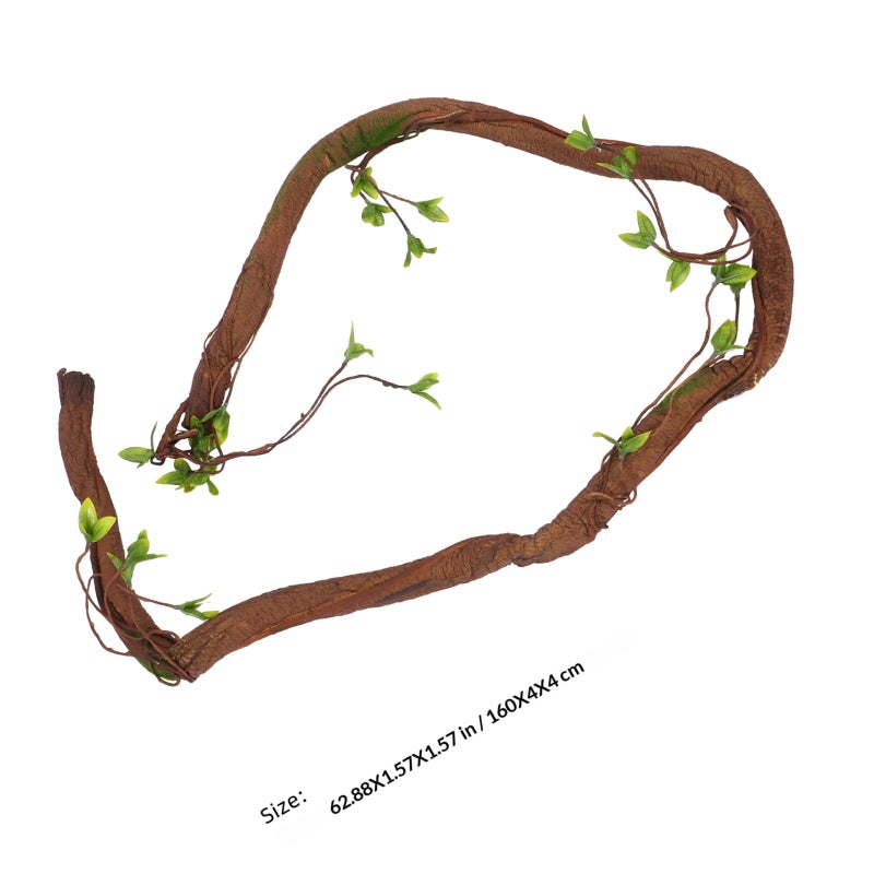 Artificial Tree Twig Fake Cane Vine Branch Leaves Wrapped Vine Pendant - Image 2