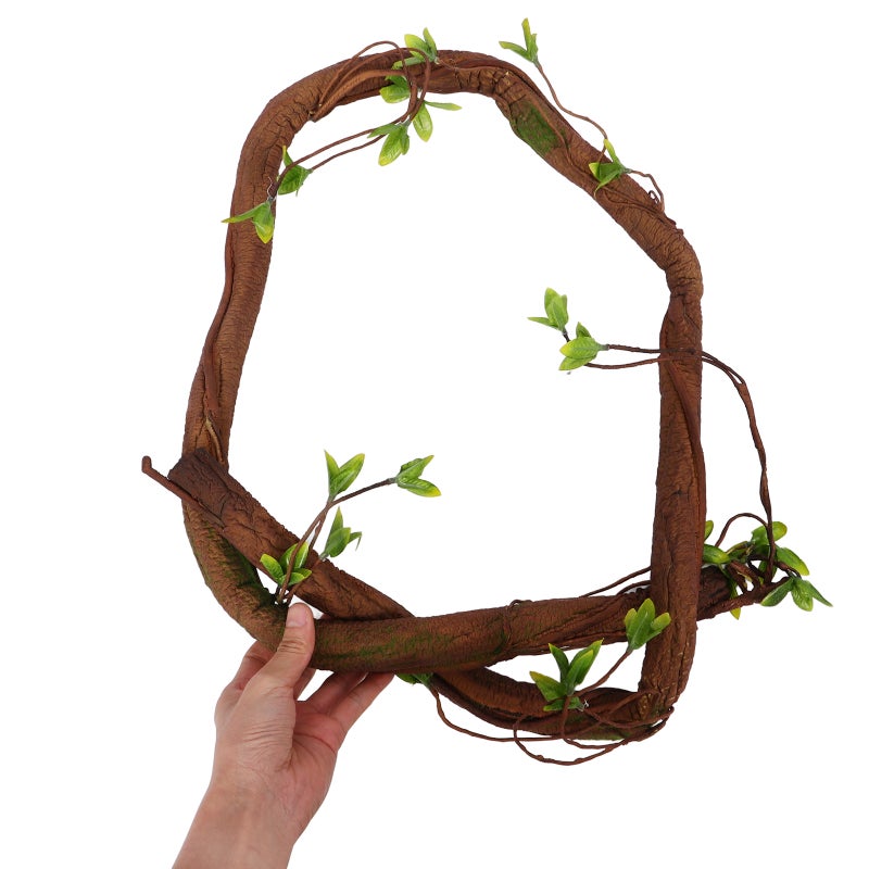 Artificial Tree Twig Fake Cane Vine Branch Leaves Wrapped Vine Pendant - Image 4