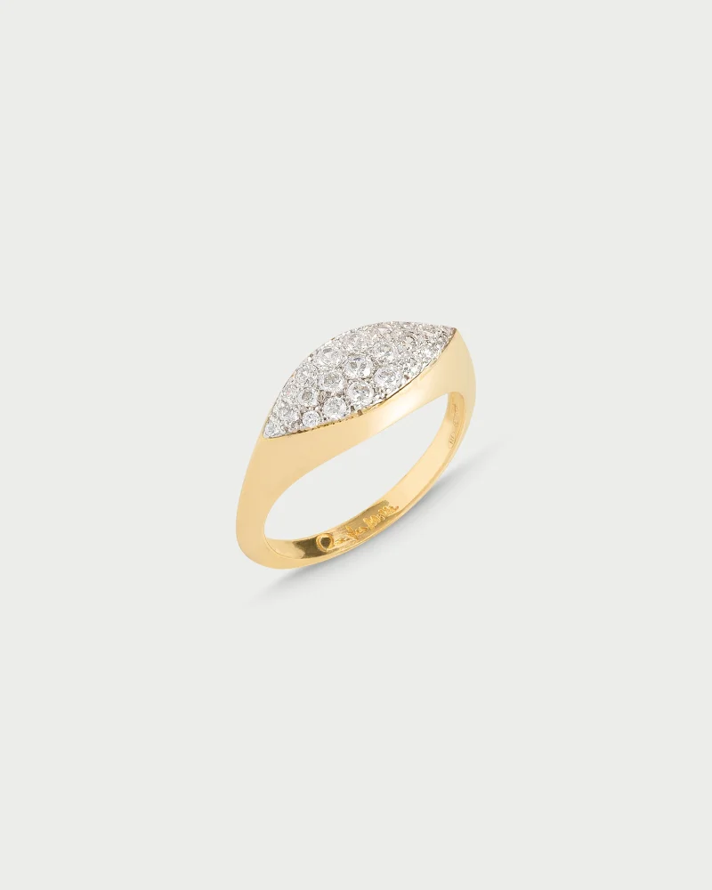 Rue Des Mill Eye pav√® ring - Yellow gold / 13
