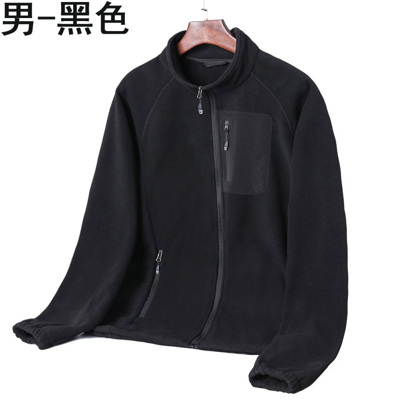 Outdoor High Quality Thickened Fleece Fleece Jacket For Men And Women Warm Double-Sided Fleece Jacket Printable And Embroidered Logo - Image 1
