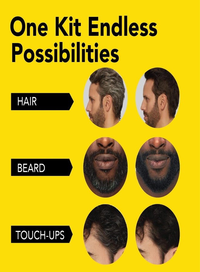 CLEVERMAN Jet Black Hair & Beard Dye for Men, All-in-One Reusable Kit - Permanent, Ammonia-Free, Professional-Quality and Natural-Looking Gray Coverage for Hair, Beard & Mustache - Image 3