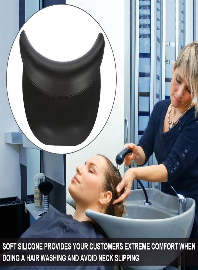 DEWIN Salon Neck Rest Cushion, Hair Washing Silicone Neck Support Rest Cushion, Neck Pillow for Sink Salon Spa Shampoo Bowl Gripper - Image 5