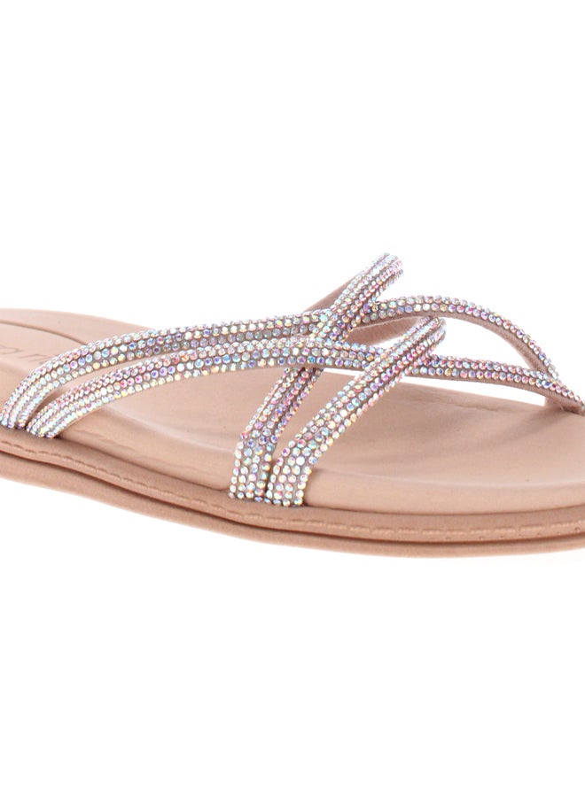 Beira Rio Embellished Flat Sandals - Image 4